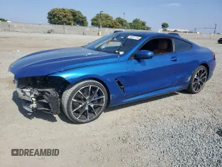 2020 BMW 8 Series 840i with VIN WBAAE2C07LCD26829, listed as a Copart auction lot 60537725 with 50,806 mi miles and Salvage title. Bid and sale history available at DreamBid. Image 1.