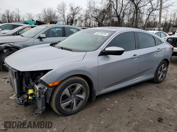 2020 Honda Civic Sedan LX with VIN 2HGFC2F62LH577025, listed as a Copart auction lot 86735254 with 30,966 mi miles and Salvage Title. Bid and sale history available at carsss.com. Image 1.