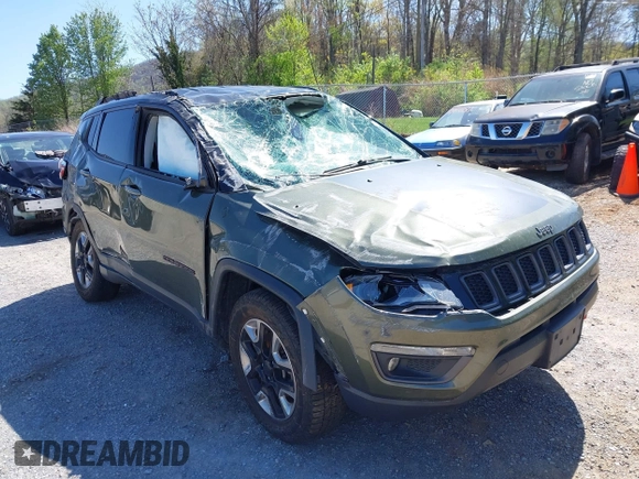 2018 Jeep Compass Trailhawk with VIN 3C4NJDDB0JT241163, listed as a IAAI auction lot 41986193 with 89,246 mi miles and . Bid and sale history available at DreamBid. Image 6.