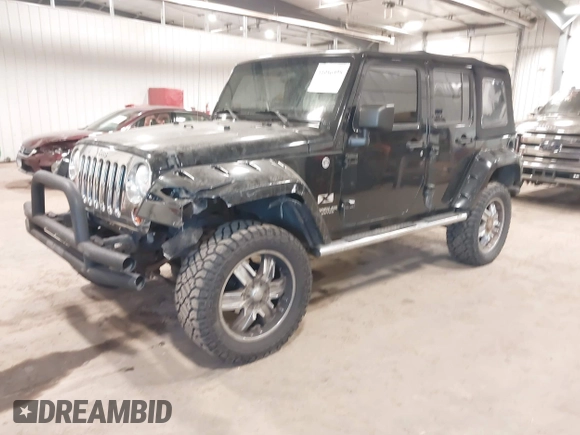2008 Jeep Wrangler Unlimited X with VIN 1J4GA391X8L558984, listed as a IAAI auction lot 41016498 with 123,308 mi miles. Bid and sale history available at carsss.com. Image 17.