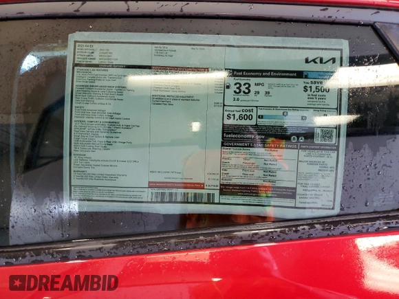 2025 Kia K4 EX with VIN 3KPFU4DE6SE012238, listed as a Copart auction lot 44307665 with 18 mi miles and Salvage Title. Bid and sale history available at carsss.com. Image 12.