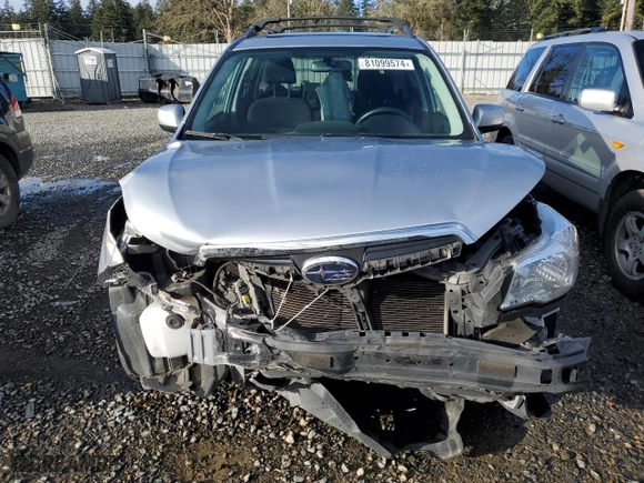 2016 Subaru Forester 2.5i Premium with VIN JF2SJADC8GH448077, listed as a Copart auction lot 81099574 with NaN miles and Salvage Title. Bid and sale history available at carsss.com. Image 5.
