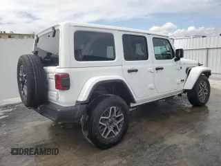 2025 Jeep Wrangler Sahara with VIN 1C4PJXEN7SW505719, listed as a Copart auction lot 52528025 with 8,911 mi miles and Clean Title. Bid and sale history available at DreamBid. Image 3.