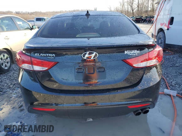 2013 Hyundai Elantra Coupe GS with VIN KMHDH6AE0DU001327, listed as a Copart auction lot 82601274 with 45,293 mi miles and Salvage Title. Bid and sale history available at carsss.com. Image 6.