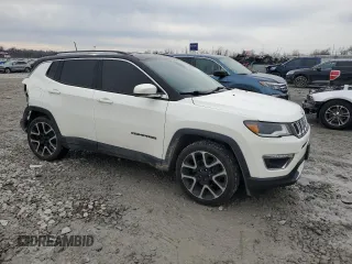 2018 Jeep Compass Limited with VIN 3C4NJCCB3JT374544, listed as a Copart auction lot 46948285 with 72,952 mi miles and Salvage Title. Bid and sale history available at carsss.com. Image 4.