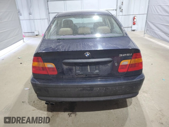 2003 BMW 3 Series 325i with VIN WBAEV33473KL83335, listed as a Copart auction lot 53517225 with 133,388 mi miles and Clean Title. Bid and sale history available at carsss.com. Image 6.
