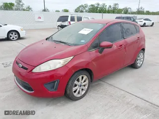 2012 Ford Fiesta SE with VIN 3FADP4EJ3CM115141, listed as a IAAI auction lot 41967221 with 1 mi miles. Bid and sale history available at carsss.com. Image 2.