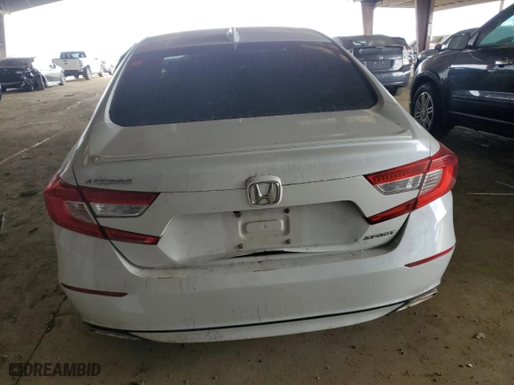 2019 Honda Accord Sedan Sport 1.5T with VIN 1HGCV1F3XKA043572, listed as a Copart auction lot 43063015 with 0 mi miles and Salvage Title. Bid and sale history available at carsss.com. Image 6.