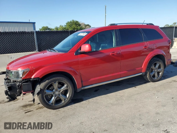 2017 Dodge Journey Crossroad Plus z VIN 3C4PDCGG6HT571997, wystawiony jako Copart lot #56372045 z przebiegiem 128 415 mil mil oraz Szkoda całkowita • Salvage title. Historia ofert i sprzedaży dostępna na DreamBid. Obrazek 1.