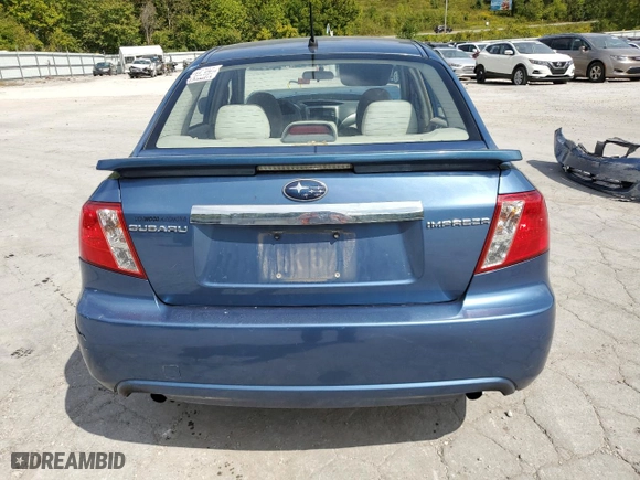 2008 Subaru Impreza Sedan (Natl) i w/Premium Pkg with VIN JF1GE61668H503279, listed as a Copart auction lot 71497924 with 123,443 mi miles and Salvage Title. Bid and sale history available at carsss.com. Image 6.