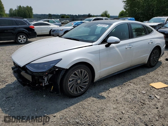 2022 Hyundai Sonata Hybrid Limited with VIN KMHL54JJ7NA051750, listed as a Copart auction lot 52919113 with 12,594 mi miles. Bid and sale history available at carsss.com. Image 1.