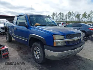 2003 Chevrolet Silverado 1500 LS with VIN 2GCEK19V031307424, listed as a IAAI auction lot 41485082 with 215,901 mi miles. Bid and sale history available at carsss.com. Image 1.
