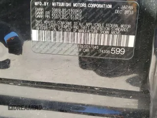 2014 Mitsubishi Lancer ES with VIN JA32U2FU0EU017043, listed as a Copart auction lot 70375164 with 172,101 mi miles and Non Repairable. Bid and sale history available at DreamBid. Image 12.