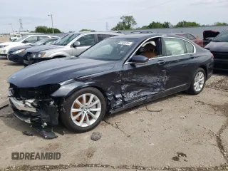 2019 BMW 7 Series 750i xDrive with VIN WBA7F2C53KB239689, listed as a Copart auction lot 55493754 with 0 mi miles. Bid and sale history available at carsss.com. Image 1.