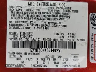 2008 Ford Mustang Deluxe with VIN 1ZVHT80NX85140251, listed as a Copart auction lot 52369645 with 143,646 mi miles and Salvage Title. Bid and sale history available at carsss.com. Image 12.