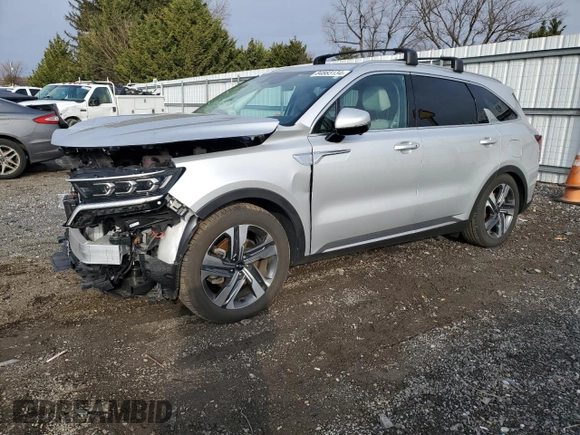 2023 Kia Sorento Hybrid SX Prestige with VIN KNDRKDLG4P5227965, listed as a Copart auction lot 84883134 with 17,728 mi miles and Salvage Title. Bid and sale history available at carsss.com. Image 1.