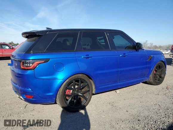 2019 Land Rover Range Rover Sport SVR with VIN SALWZ2SE9KA872333, listed as a Copart auction lot 42719595 with 28,087 mi miles and Clean Title. Bid and sale history available at DreamBid. Image 3.