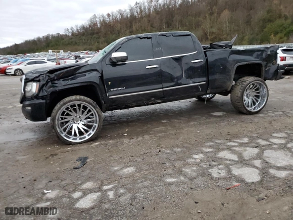 2017 GMC Sierra 1500 Denali with VIN 3GTU2PEJ7HG314466, listed as a Copart auction lot 80699274 with 96,311 mi miles and Salvage Title. Bid and sale history available at carsss.com. Image 1.