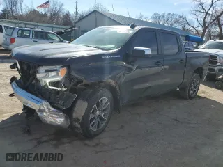 2023 Chevrolet Silverado 1500 LT with VIN 3GCPDDEKXPG244636, listed as a Copart auction lot 46181355 with 61,416 mi miles and Salvage Title. Bid and sale history available at carsss.com. Image 1.