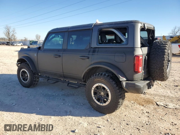 2021 Ford Bronco with VIN 1FMEE5DH0MLA77066, listed as a Copart auction lot 87551145 with 62,610 mi miles and Salvage title. Bid and sale history available at DreamBid. Image 2.