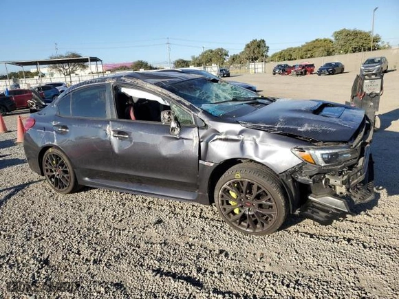 2018 Subaru WRX STI with VIN JF1VA2M6XJ9833689, listed as a Copart auction lot 42652715 with 82,554 mi miles and Salvage Title. Bid and sale history available at carsss.com. Image 4.