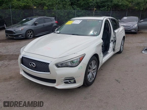 2017 Infiniti Q50 Premium z VIN JN1EV7AR5HM836200, wystawiony jako IAAI lot #42352743 z przebiegiem 127 105 mil mil oraz . Historia ofert i sprzedaży dostępna na DreamBid. Obrazek 18.