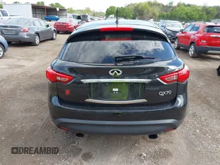 2017 Infiniti QX70 with VIN JN8CS1MW4HM414936, listed as a IAAI auction lot 42035425 with 127,220 mi miles and . Bid and sale history available at DreamBid. Image 16.