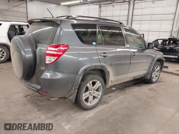 2010 Toyota RAV4 Sport with VIN JTMRF4DV4A5025362, listed as a IAAI auction lot 41834326 with Not Provided miles. Bid and sale history available at carsss.com. Image 4.