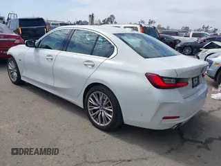 2024 BMW 3 Series 330e with VIN 3MW39FF00R8D79501, listed as a IAAI auction lot 41814127 with 17,392 mi miles. Bid and sale history available at carsss.com. Image 3.