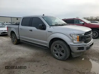 2020 Ford F-150 XL with VIN 1FTEW1EP6LFC32362, listed as a Copart auction lot 51294975 with 0 mi miles and Salvage Title. Bid and sale history available at carsss.com. Image 4.