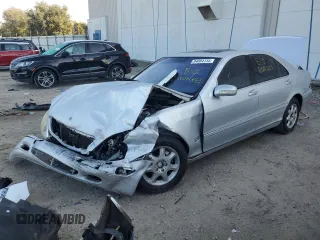 2002 Mercedes-Benz S-Class 4.3L with VIN WDBNG70J02A231267, listed as a Copart auction lot 84684134 with 0 mi miles and Non Repairable. Bid and sale history available at carsss.com. Image 1.