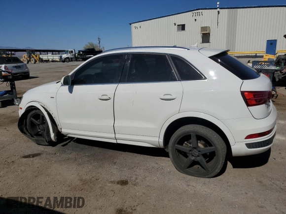 2016 Audi Q3 Prestige with VIN WA1GFCFS5GR004116, listed as a Copart auction lot 57690675 with 122,081 mi miles and Salvage title. Bid and sale history available at DreamBid. Image 2.
