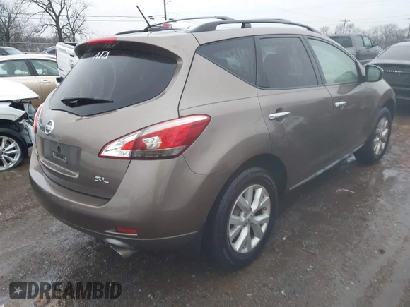 2011 Nissan Murano SL with VIN JN8AZ1MU1BW054649, listed as a IAAI auction lot 41552105 with 231,535 mi miles and . Bid and sale history available at DreamBid. Image 4.