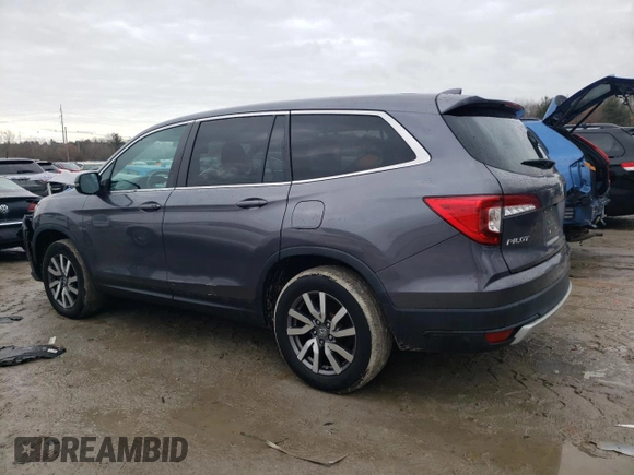 2021 Honda Pilot EX-L with VIN 5FNYF6H59MB087005, listed as a Copart auction lot 46735645 with 40,471 mi miles and Salvage Title. Bid and sale history available at carsss.com. Image 2.