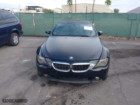 2007 BMW 6 Series 650i with VIN WBAEK13587CN82528, listed as a IAAI auction lot 41906164 with NaN miles. Bid and sale history available at carsss.com. Image 6.