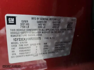 2017 Cadillac Escalade Premium Luxury with VIN 1GYS3CKJ1HR255975, listed as a Copart auction lot 44949315 with 42,123 mi miles and Salvage Title. Bid and sale history available at carsss.com. Image 15.