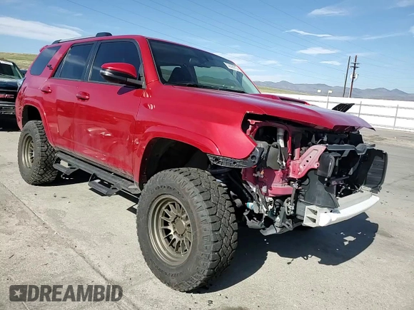 2018 Toyota 4Runner SR5 with VIN JTEBU5JR6J5531422, listed as a Copart auction lot 53026915 with 74,342 mi miles and Salvage Title. Bid and sale history available at carsss.com. Image 12.