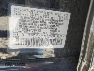 2017 Nissan Sentra S z VIN 3N1AB7AP2HY241906, wystawiony jako Copart lot #60789475 z przebiegiem 113 318 mil mil oraz Szkoda całkowita • Salvage title. Historia ofert i sprzedaży dostępna na DreamBid. Obrazek 12.