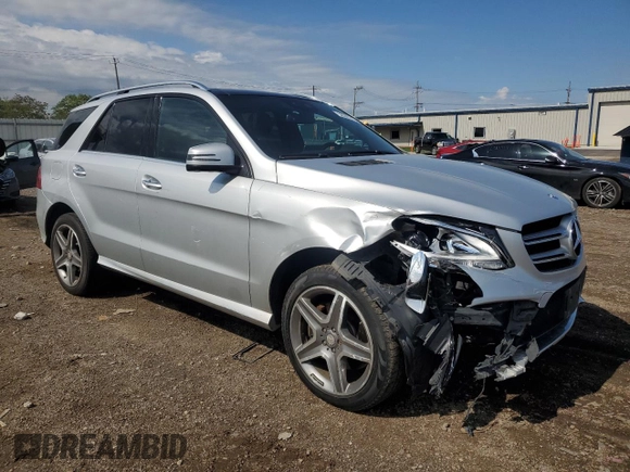 2016 Mercedes-Benz GLE 400 with VIN 4JGDA5GBXGA678189, listed as a Copart auction lot 58309745 with 109,926 mi miles and Salvage title. Bid and sale history available at DreamBid. Image 4.