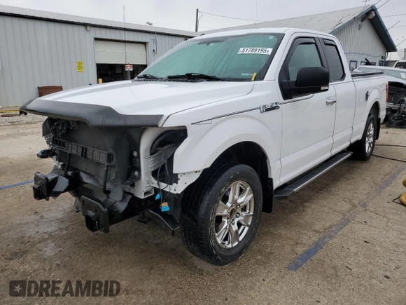 2016 Ford F-150 XL with VIN 1FTEX1CF9GKF31784, listed as a Copart auction lot 51789195 with 39,758 mi miles and Salvage Title. Bid and sale history available at carsss.com. Image 1.
