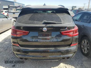 2020 BMW X3 M Competition with VIN 5YMTS0C00LLT10145, listed as a Copart auction lot 73414014 with 0 mi miles and Salvage Title. Bid and sale history available at carsss.com. Image 6.