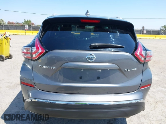 2017 Nissan Murano SL with VIN 5N1AZ2MH5HN202719, listed as a IAAI auction lot 42463161 with 83,692 mi miles and . Bid and sale history available at DreamBid. Image 16.