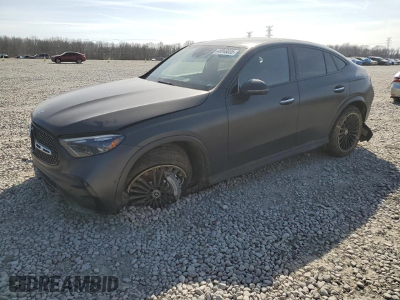 2024 Mercedes-Benz GLC with VIN W1NKJ4HB4RF091313, listed as a Copart auction lot 46849035 with 0 mi miles and Salvage Title. Bid and sale history available at carsss.com. Image 1.