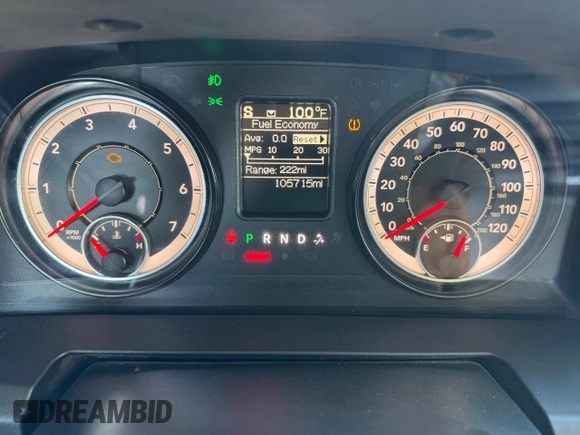 2017 Ram 1500 Tradesman with VIN 1C6RR7KG2HS732427, listed as a Copart auction lot 47823675 with 105,715 mi miles and Salvage title. Bid and sale history available at DreamBid. Image 9.