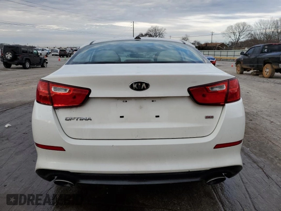 2015 Kia Optima LX with VIN KNAGM4A78F5608573, listed as a Copart auction lot 44223355 with 80,715 mi miles and Salvage Title. Bid and sale history available at carsss.com. Image 6.