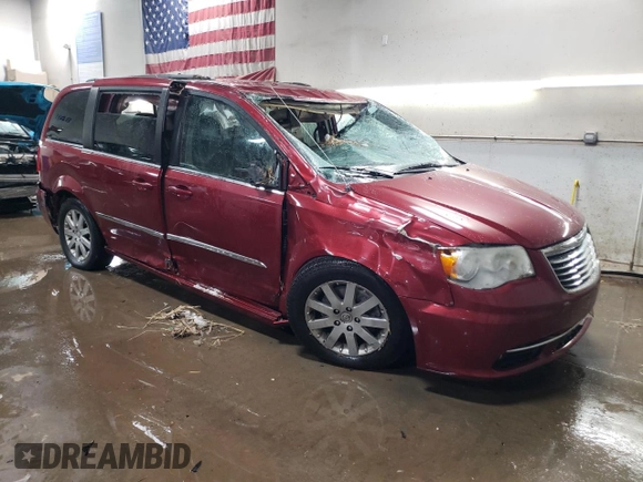 2012 Chrysler Town & Country with VIN 2C4RC1BG1CR338631, listed as a Copart auction lot 45802795 with 163,187 mi miles and Salvage Title. Bid and sale history available at DreamBid. Image 4.