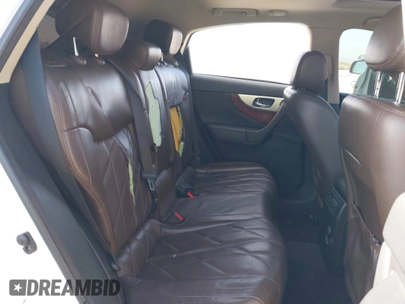 2012 Infiniti FX with VIN JN8AS1MUXCM122268, listed as a IAAI auction lot 42139233 with 158,338 mi miles. Bid and sale history available at carsss.com. Image 8.