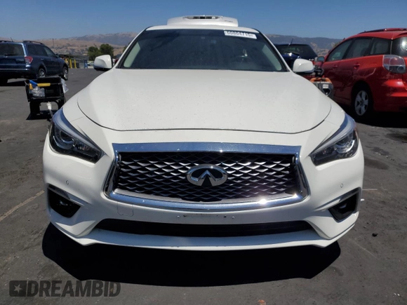 2022 Infiniti Q50 Luxe with VIN JN1EV7BP0NM310310, listed as a Copart auction lot 60804715 with 54,424 mi miles and Salvage title. Bid and sale history available at DreamBid. Image 5.