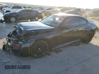 2024 BMW M2 with VIN 3MF13DM0XR8E60828, listed as a Copart auction lot 87187354 with 0 mi miles and Salvage Title. Bid and sale history available at carsss.com. Image 1.