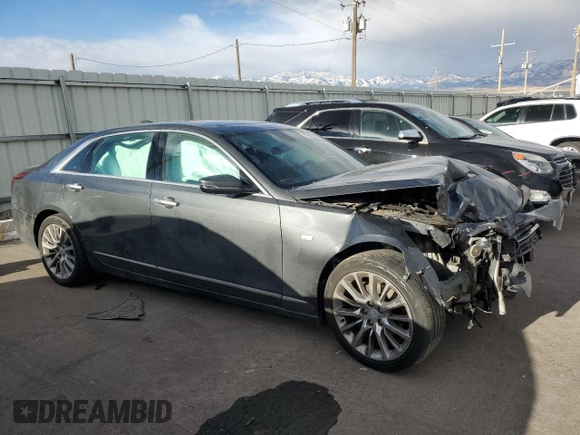 2017 Cadillac CT6 Luxury RWD with VIN 1G6KC5RXXHU149634, listed as a Copart auction lot 77907824 with 150,902 mi miles and Salvage title. Bid and sale history available at DreamBid. Image 4.